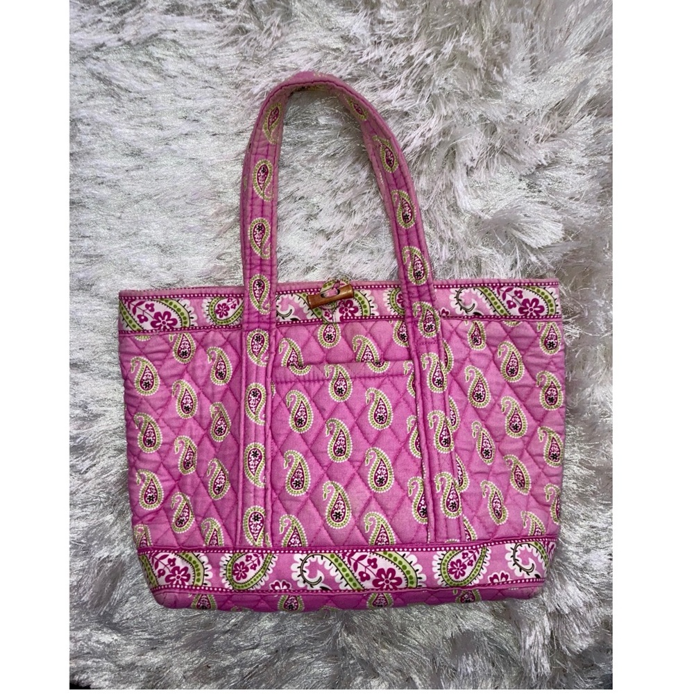 Vera Bradley Bermuda Pink Paisley Tote - Picture 3 of 8